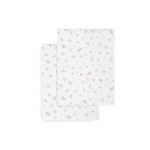 Sábana bajera moisés y carro Pack 2 uds. Plumeti Rosa 