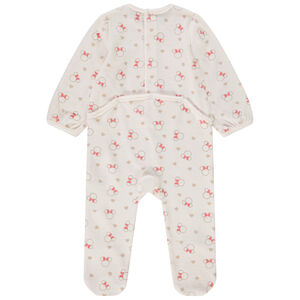 Pack de 2 peleles de terciopelo Minnie Disney para bebé niña 