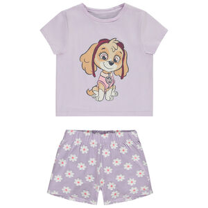 Set de 2 piezas camiseta Skye La Patrulla Canina + short estampado para niña  Main Set de 2 piezas camiseta Skye La Patrulla Canina + short estampado para niña
