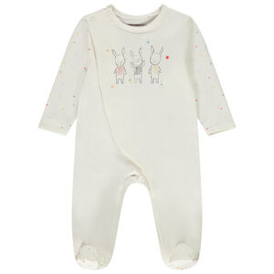 Pelele de jersey con estampado de conejitos para bebé 