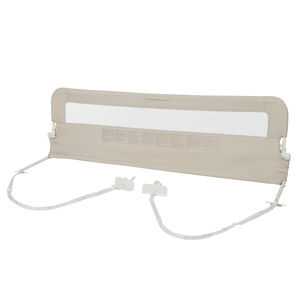 Barandilla de cama con red y bolsillo beige 150 cm 