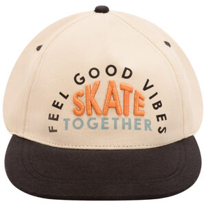 Gorra bicolor con bordado 3D para niño 