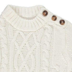 Pull en tricot fantaisie torsadé pour bébé garçon 