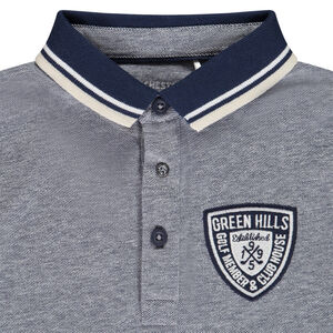 Polo de manga corta con parche de escudo para niño 