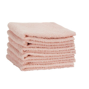 Lot de 6 débarbouillettes éponge 25 x 25 cm  Main Lot de 6 débarbouillettes éponge 25 x 25 cm