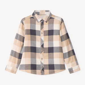 Camisa de franela a cuadros para niño 