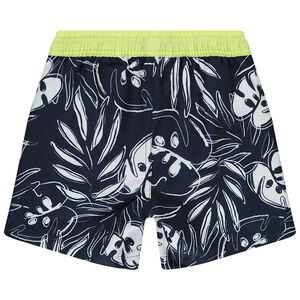 Bañador tipo short con estampado de hojas niño 