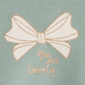 Sudadera lisa de felpa con estampado "Love" para bebé niña 