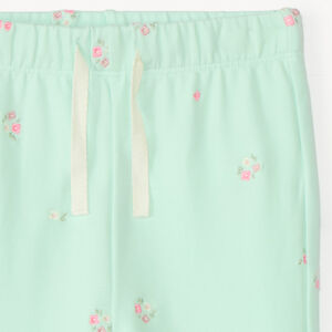 Pantalón de chándal de felpa con bordado fantasía niña bebé 