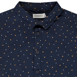 Camisa de manga larga con estampado de lunares para niño  Main Camisa de manga larga con estampado de lunares para niño