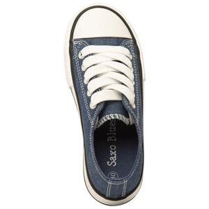 Zapatillas bajas de lona con cordones mixtos 