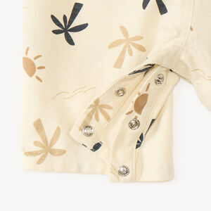 Pantalón corto de tela con estampado de palmeras para bebé niño 