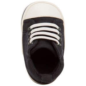 Zapatillas altas de lona con cordones para bebé niño 