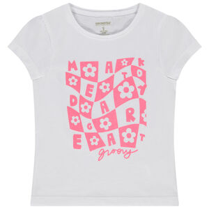 Camiseta manga corta estampado fantasía niña 