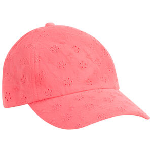Visera rosa con bordado inglés para niña  Main Visera rosa con bordado inglés para niña