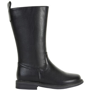 Botas cavaleras negras efecto piel para niña  Main Botas cavaleras negras efecto piel para niña