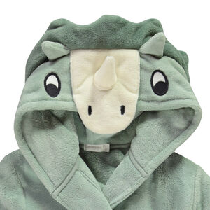 Bata de sherpa de dinosaurio para niño 