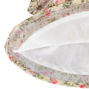 Falda con volante estampado vegetal para niña 