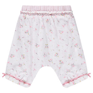 Pantalón corto de algodón vaporoso con estampado Liberty 
