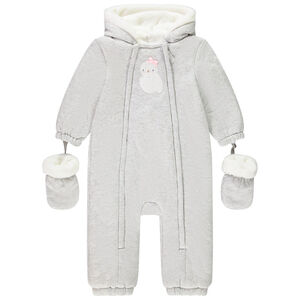 Buzo de felpa para niña con acabados diferentes según la edad  Main Buzo de felpa para niña con acabados diferentes según la edad