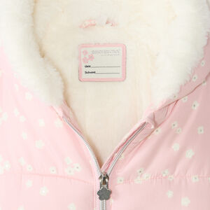 Chaqueta acolchada para bebé niña forrada en sherpa 