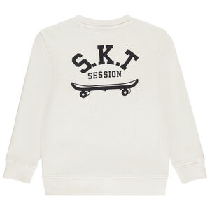Sudadera de felpa con estampado de skate niño 