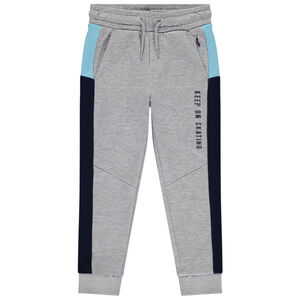 Pantalón jogging de felpa con empiñeces contrastantes para niño 