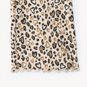 Legging acampanado con estampado de leopardo para niña 