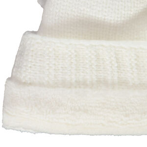 Gorro de punto para bebé niña con pompón 