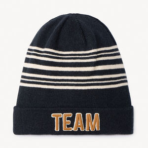 Bonnet fantaisie en tricot avec broderie pour garçon   Main Bonnet fantaisie en tricot avec broderie pour garçon