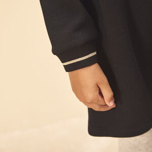 Robe sweat manches longues en molleton pour fille 