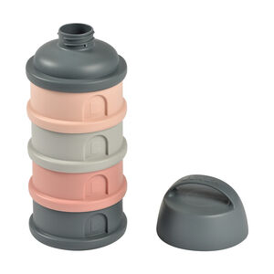 Boîte doseuse 4 compartiments Mineral Grey/Pink 