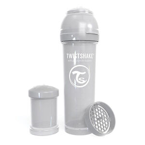 Biberón anticólicos 330 ml - Gris pastel 