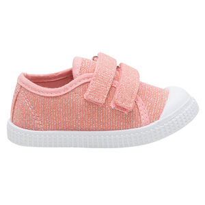 Zapatillas bajas corales de lona mezclada con hilos brillantes del 20 al 23  Main Zapatillas bajas corales de lona mezclada con hilos brillantes del 20 al 23