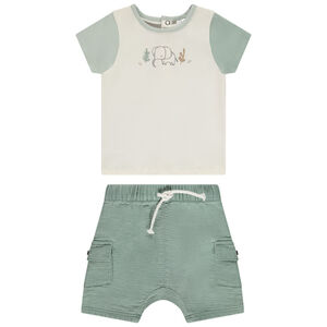 Conjunto de 2 piezas con bermuda para bebé niño 