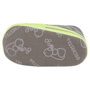 Zapatillas de deporte de caña alta de tela bicolor 