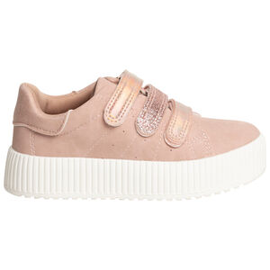 Zapatillas bajas rosas con suela gruesa para niña 