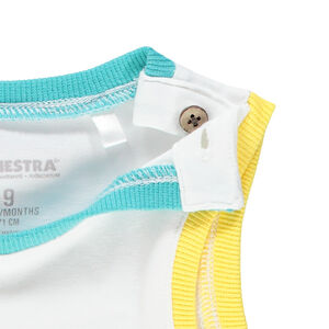 Ensemble avec débardeur print singe et bermuda en maille 