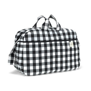 Bolso maternidad 30x47cm Vichy Negro 