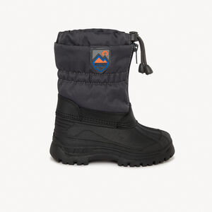 Botas après-ski bicolor con cremallera y parche de goma para niño 