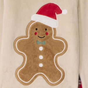 Conjunto de pijama navideño de sherpa y franela niño 