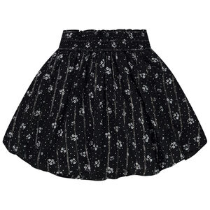 Falda patinadora con cintura fruncida para niña 