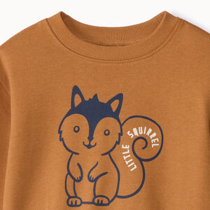 Sudadera de felpa oversize estampada para bebé niño 