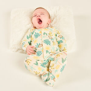 Lote de 3 pijamas estampados para bebé niño - con aperturas diferentes según la edad. 