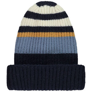Gorro rayado de punto acanalado para niño 
