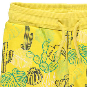 Bermuda en molleton imprimé all-over 