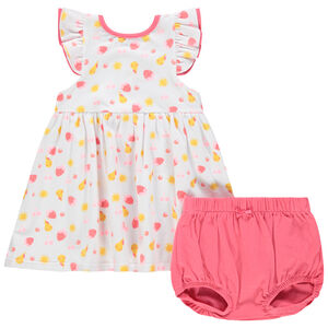 Ensemble robe imprimée fruits et bloomer Main Ensemble robe imprimée fruits et bloomer