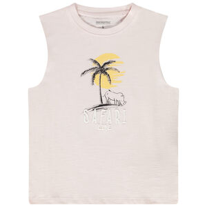 Débardeur print savane et broderie 3D pour garçon 