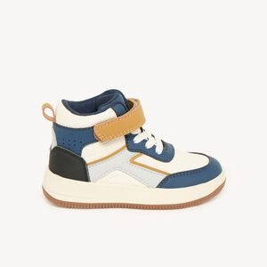 Zapatillas altas para niño con cordones y velcro 