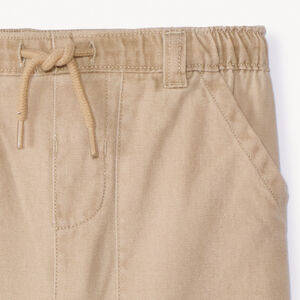 Pantalón liso con dos bolsillos plaqué para bebé niño 